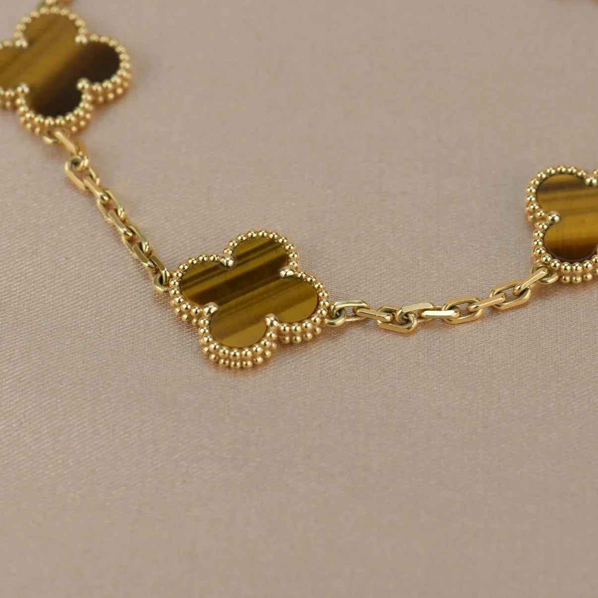 [Imperial]Nueva COLECCIÓN DE BRAZALETE TREBOL 5 MOTIVOS OJO DE TIGRE
