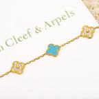 [Imperial]New  CLOVER 5 MOTIF TURQUOISE BRACELET COLLECTION