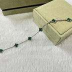 [¡®Imperial¡¯]CLOVER 6 MOTIF MALACHITE BRACELET