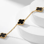 ¡®Imperial¡¯CLOVER 10 MOTIFS ONYX NECKLACE