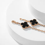 ¡®Imperial¡¯CLOVER 10 MOTIFS ONYX NECKLACE