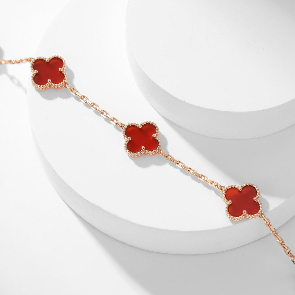 ¡®Imperial¡¯CLOVER 10 MOTIFS CARNELIAN NECKLACE