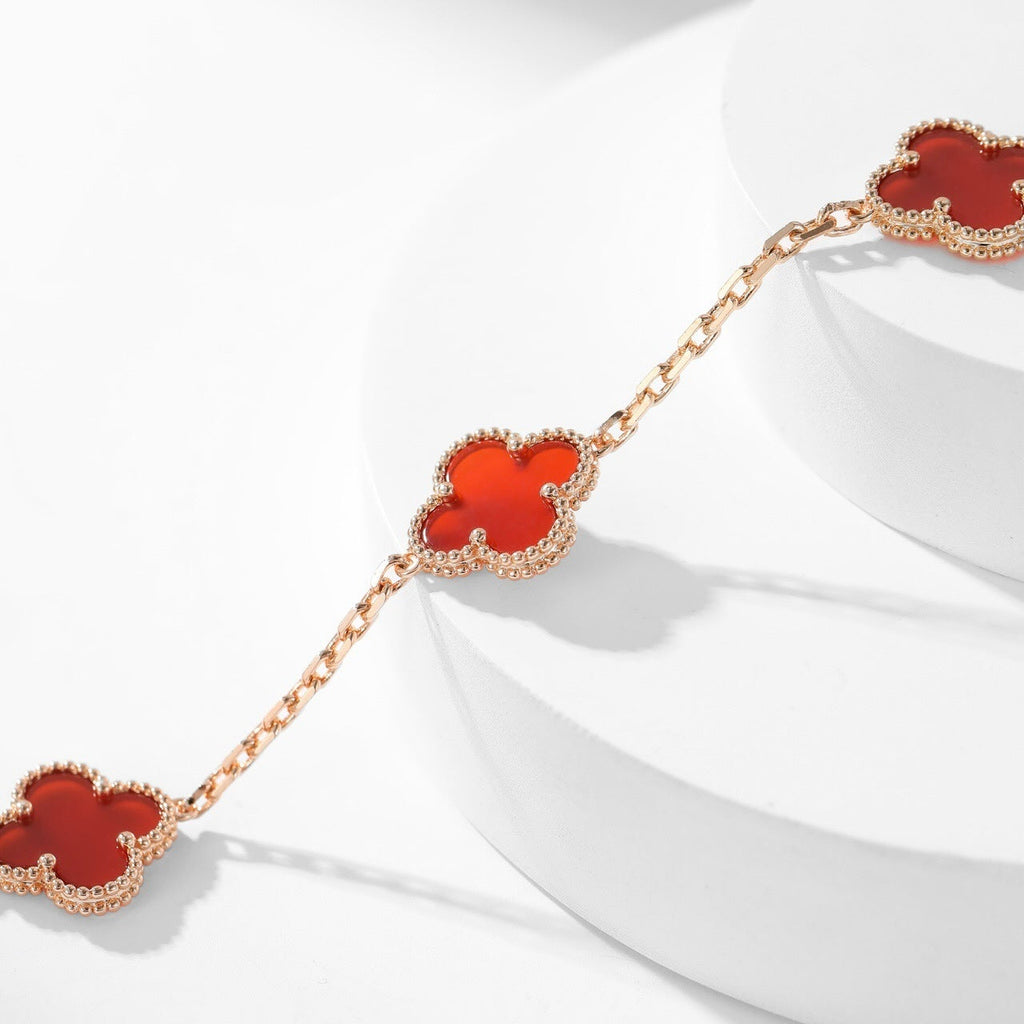 ¡®Imperial¡¯CLOVER 10 MOTIFS CARNELIAN NECKLACE