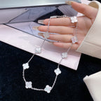 ¡®Imperial¡¯CLOVER 10 MOTIFS WHITE MOTHER OF PEARL NECKLACE