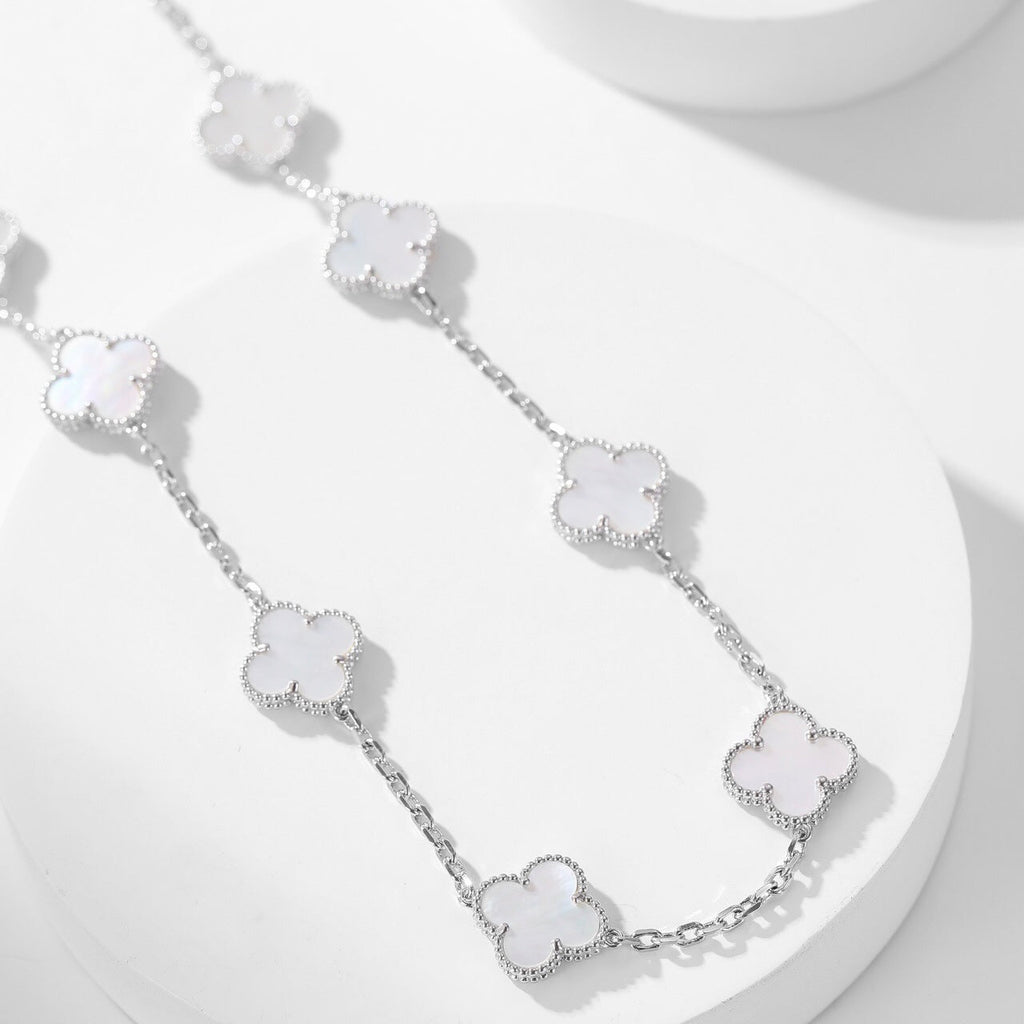 ¡®Imperial¡¯CLOVER 10 MOTIFS WHITE MOTHER OF PEARL NECKLACE