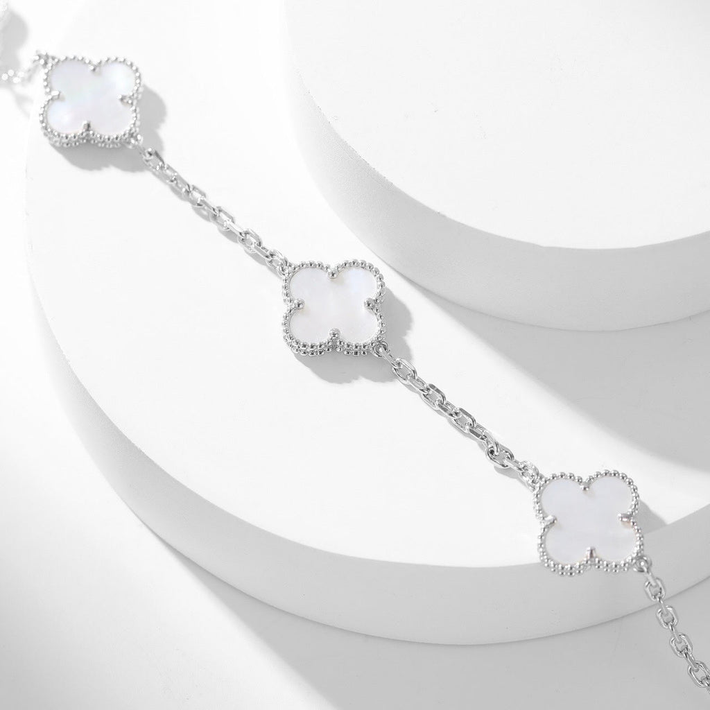 ¡®Imperial¡¯CLOVER 10 MOTIFS WHITE MOTHER OF PEARL NECKLACE