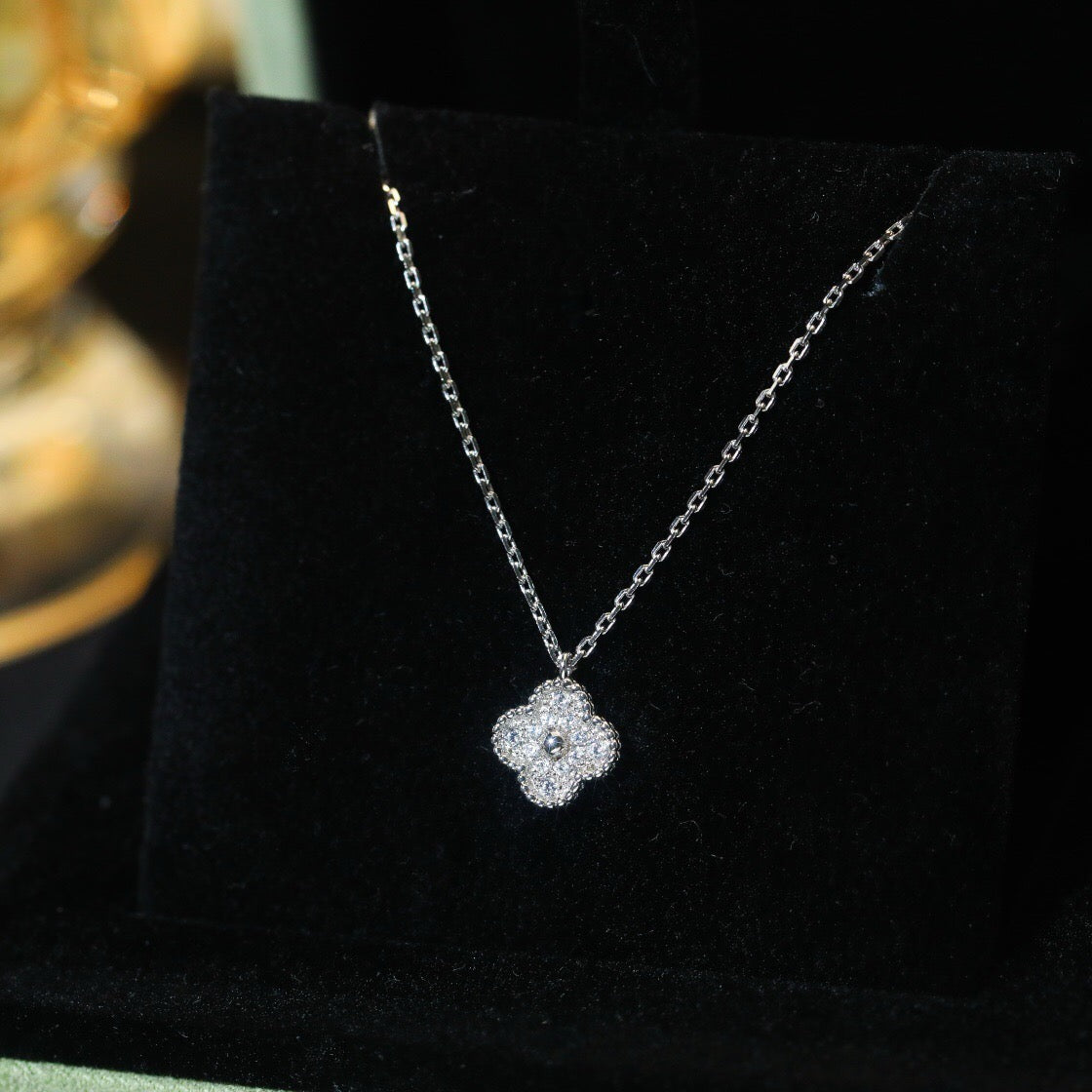 ¡®Imperial¡¯CLOVER MINI 9.5MM PENDANT DIAMOND NECKLACE