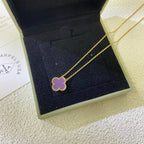 ¡®Imperial¡¯CLOVER 15MM  PURPLE VIOLET NECKLACE