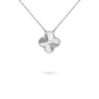 ¡®Imperial¡¯CLOVER 15MM LASER NECKLACE SILVER