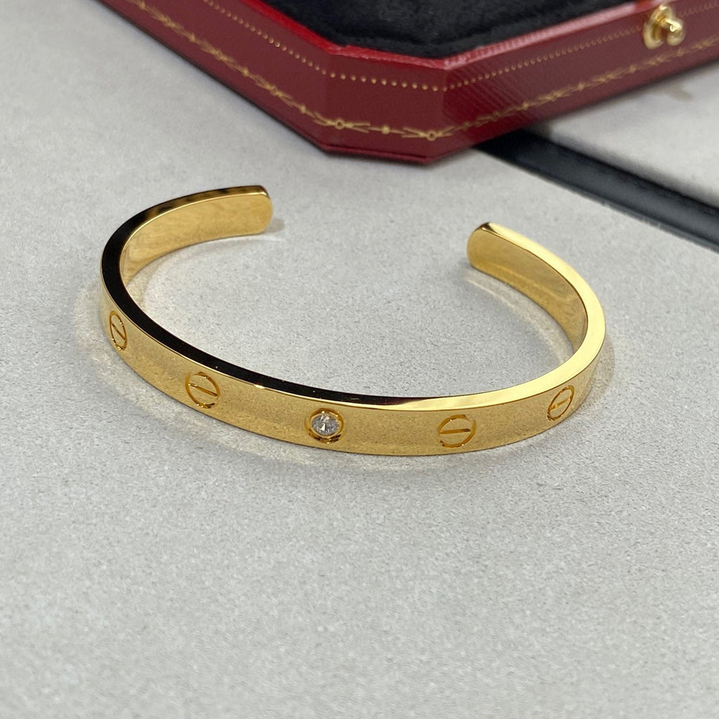 ¡®Imperial¡¯LOVE BRACELET 6.1MM 1 DIAMOND OPEN CUFF