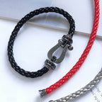 ¡®Imperial¡¯FORCE LARGE SERIES HORSESHOE BLACK SAMURAI BRACELET