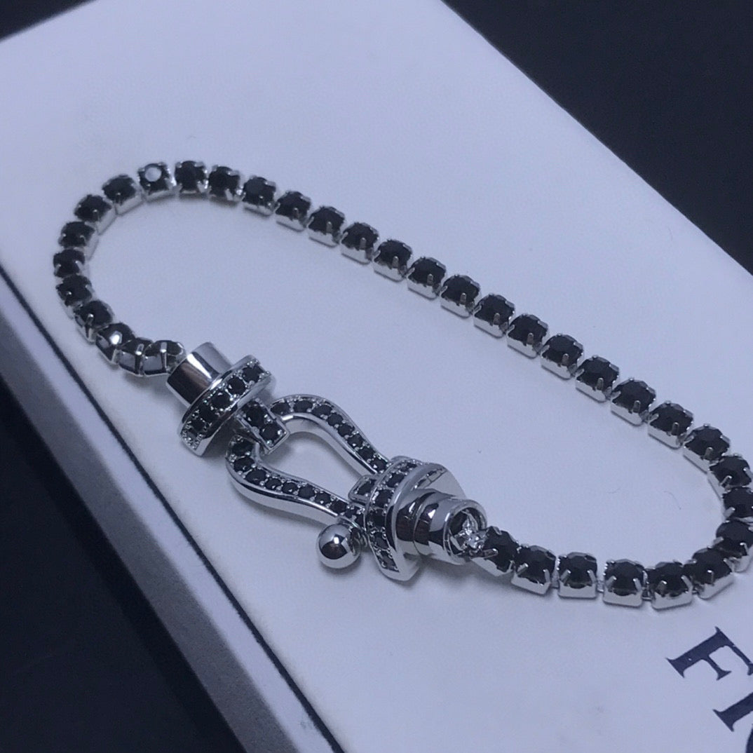 ¡®Imperial¡¯FORCE  LARGE HORSESHOE FULL DIAMOND TENNIS BRACELET