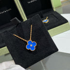 ¡®Imperial¡¯CLOVER 15MM DIAMOND AND BLUE AGATE NECKLACE