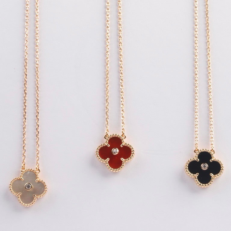 ¡®Imperial¡¯CLOVER 15MM DIAMOND CARNELIAN NECKLACE