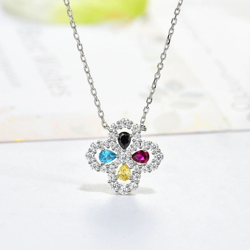 ¡®Imperial¡¯LOOP NECKLACE FULL MOTIF DIAMOND 16MM MULTIPLE COLORS