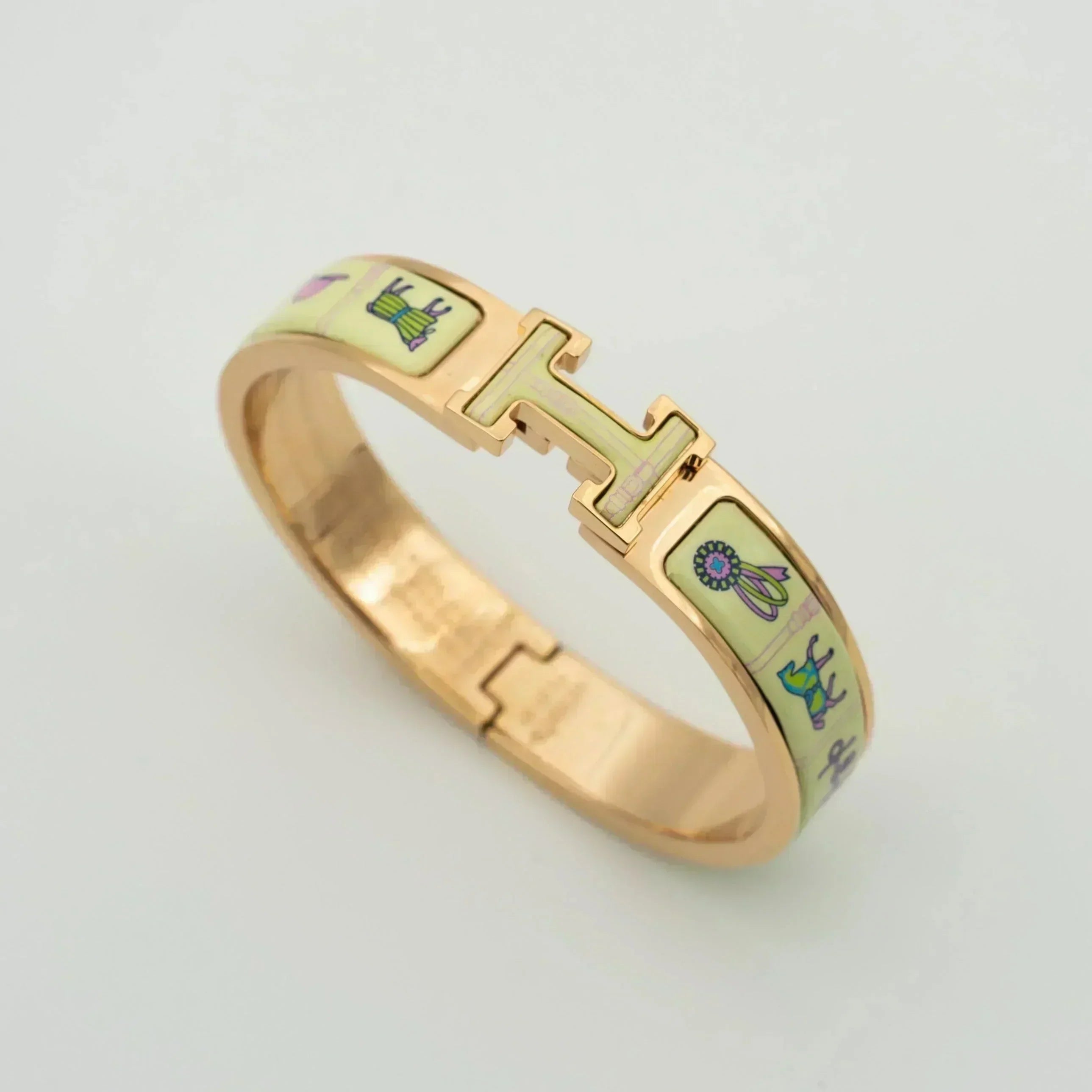 ¡®Imperial¡¯H PINK GOLD BRACELET CREAM CERAMIC