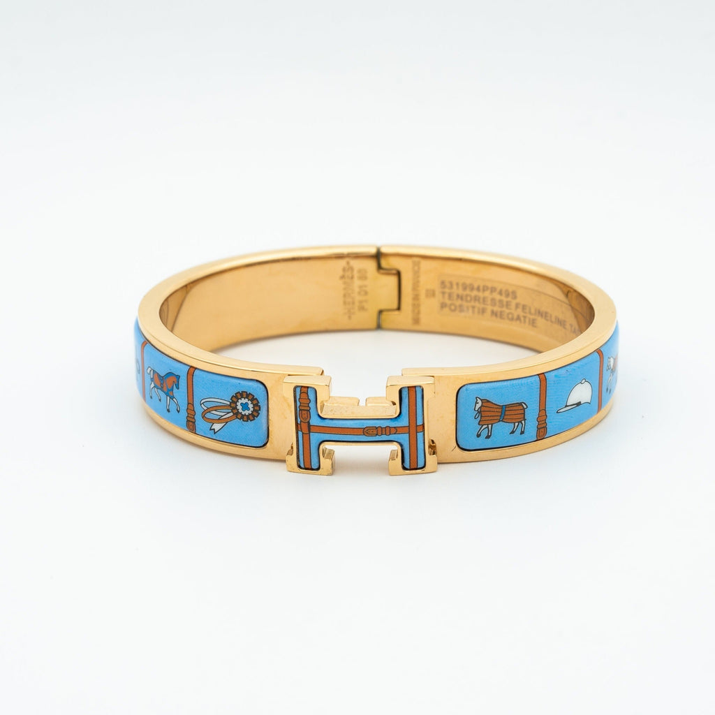 ¡®Imperial¡¯H PINK GOLD BRACELET BLUE CERAMIC