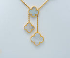 ¡®Imperial¡¯CLOVER MOTHER OF PEARL NECKLACE 6 MOTIF
