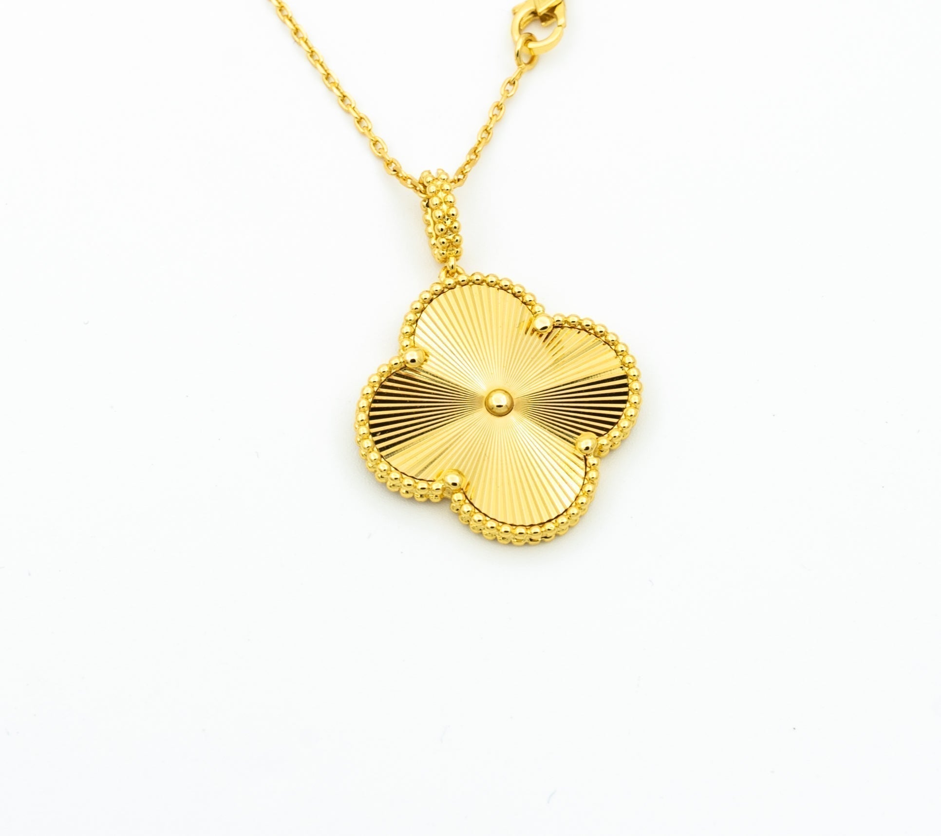 ¡®Imperial¡¯CLOVER 25MM PEDANT NECKLACE GOLD