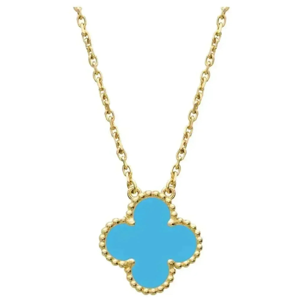 ¡®Imperial¡¯CLOVER 15MM VINTAGE TURQUOISE NECKLACE