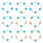 [Imperial]New  CLOVER 5 MOTIF TURQUOISE BRACELET COLLECTION