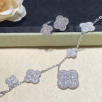 ¡®Imperial¡¯CLOVER 6 MOTIFS SILVER DIAMOND BRACELET