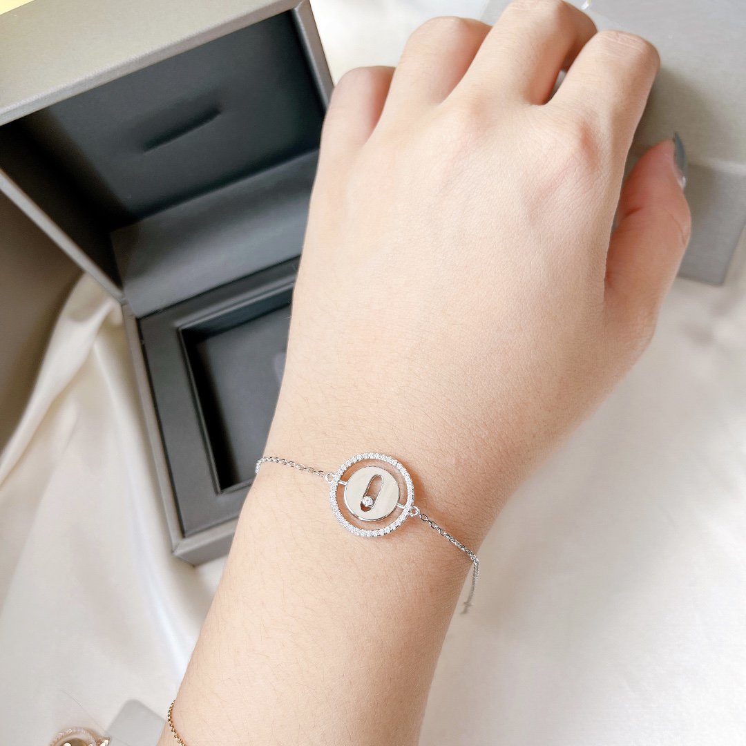 [Imperial]  MOVE PAVED DIAMOND BRACELET