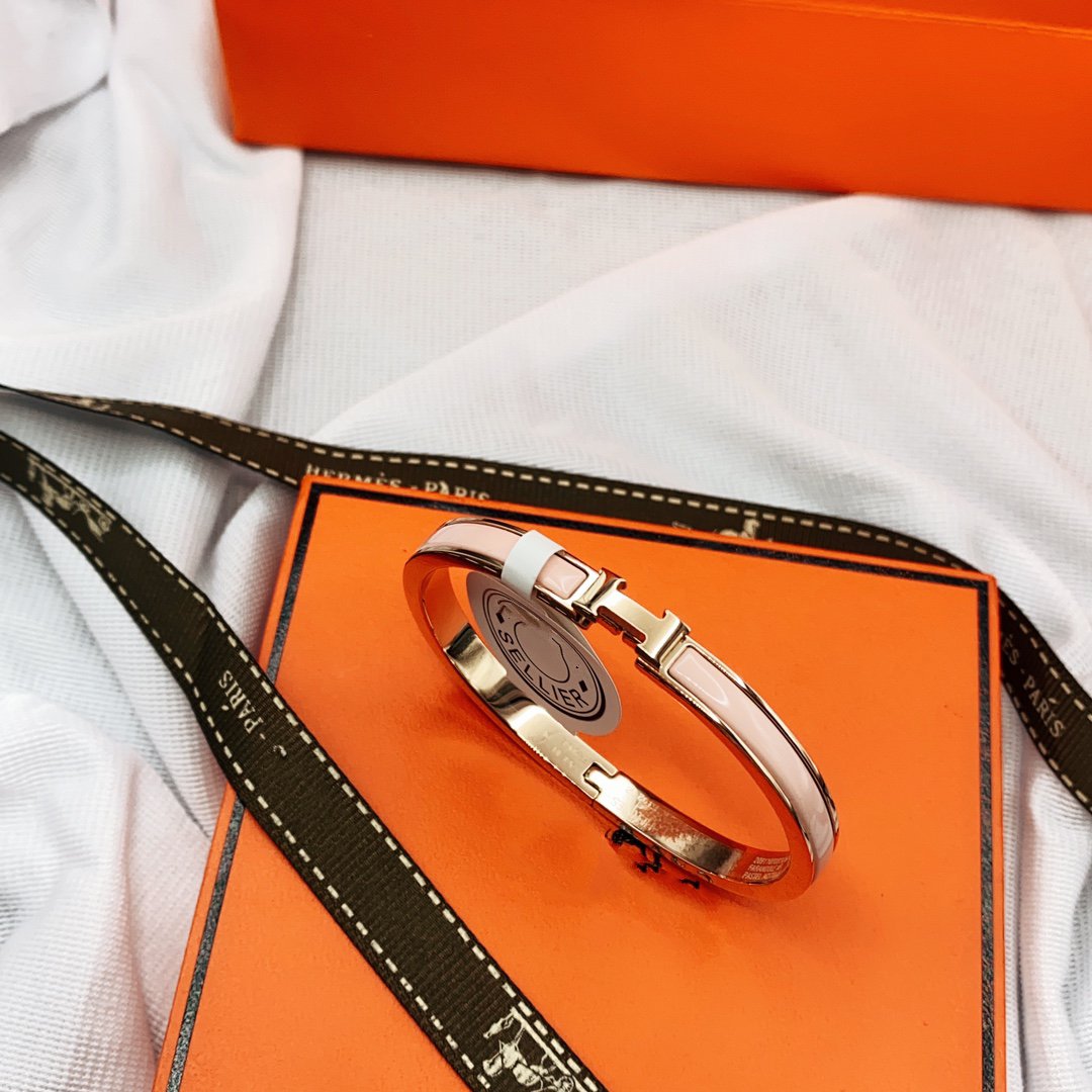 ¡®Imperial¡¯CLASSIC HM CLIC  PINK 8MM ENAMEL BRACELET