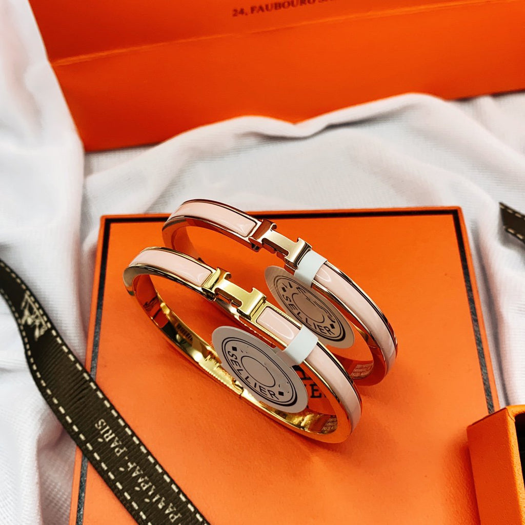 ¡®Imperial¡¯CLASSIC HM CLIC  PINK 8MM ENAMEL BRACELET