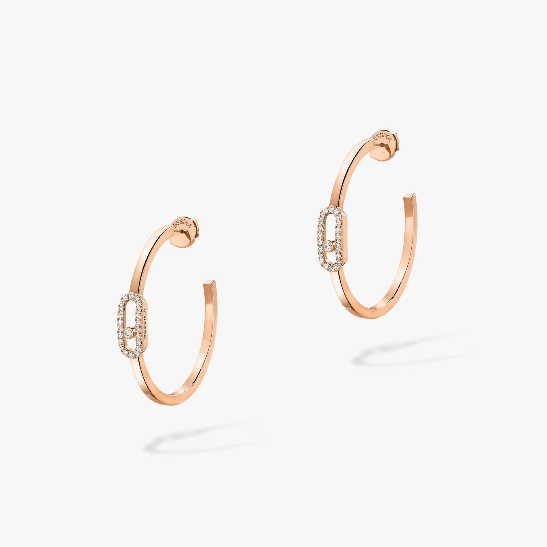 [Imperial] CREOLES MOVE UNO PM DIAMOND EARRINGS