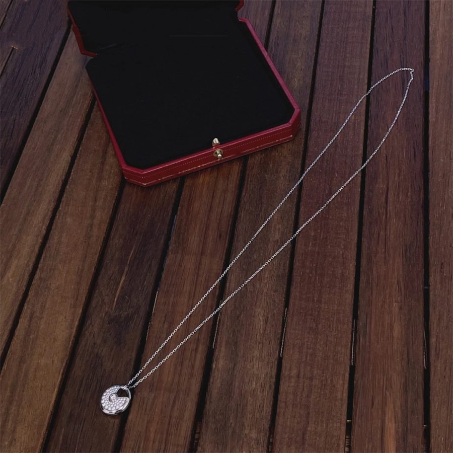 ¡®Imperial¡¯AMULETTE SILVER FULL DIAMOND NECKLACE