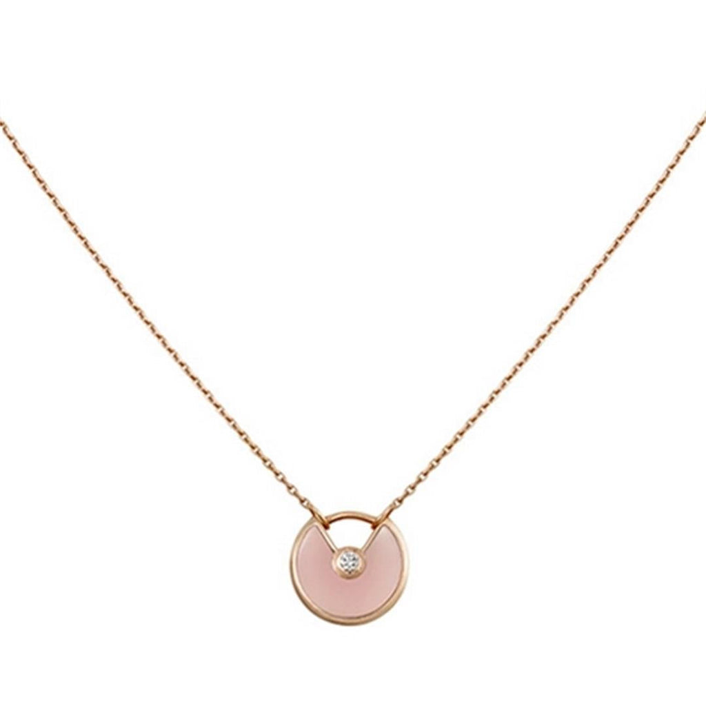¡®Imperial¡¯AMULETTE ROSE GOLD PINK MOP NECKLACE