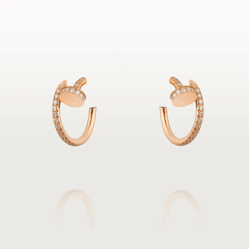 ¡®Imperial¡¯JUSTE EARRINGS 12.75MM PINK GOLD DIAMOND