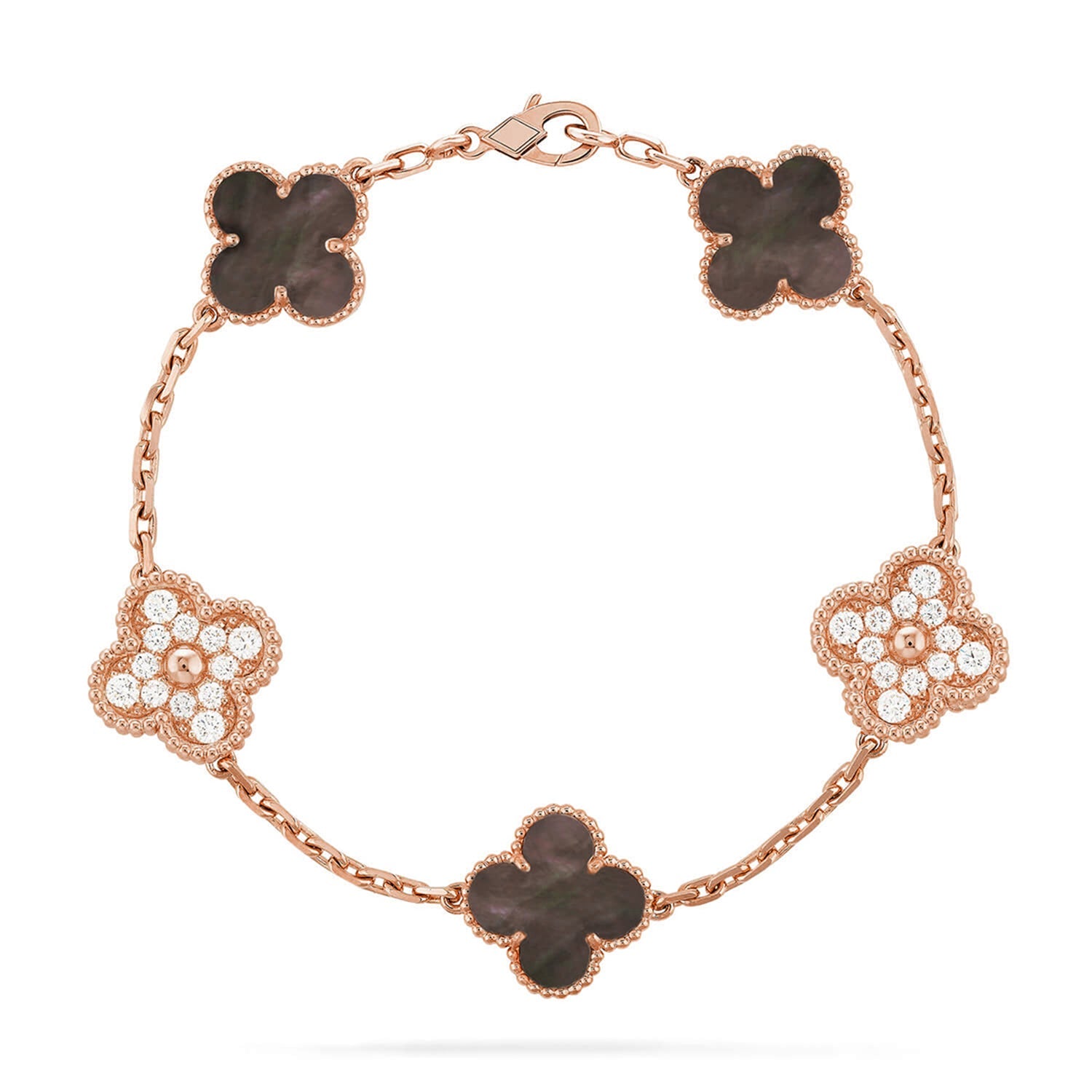 [Imperial]New CLOVER 5 MOTIF GRAY MOP BRACELET COLLECTION