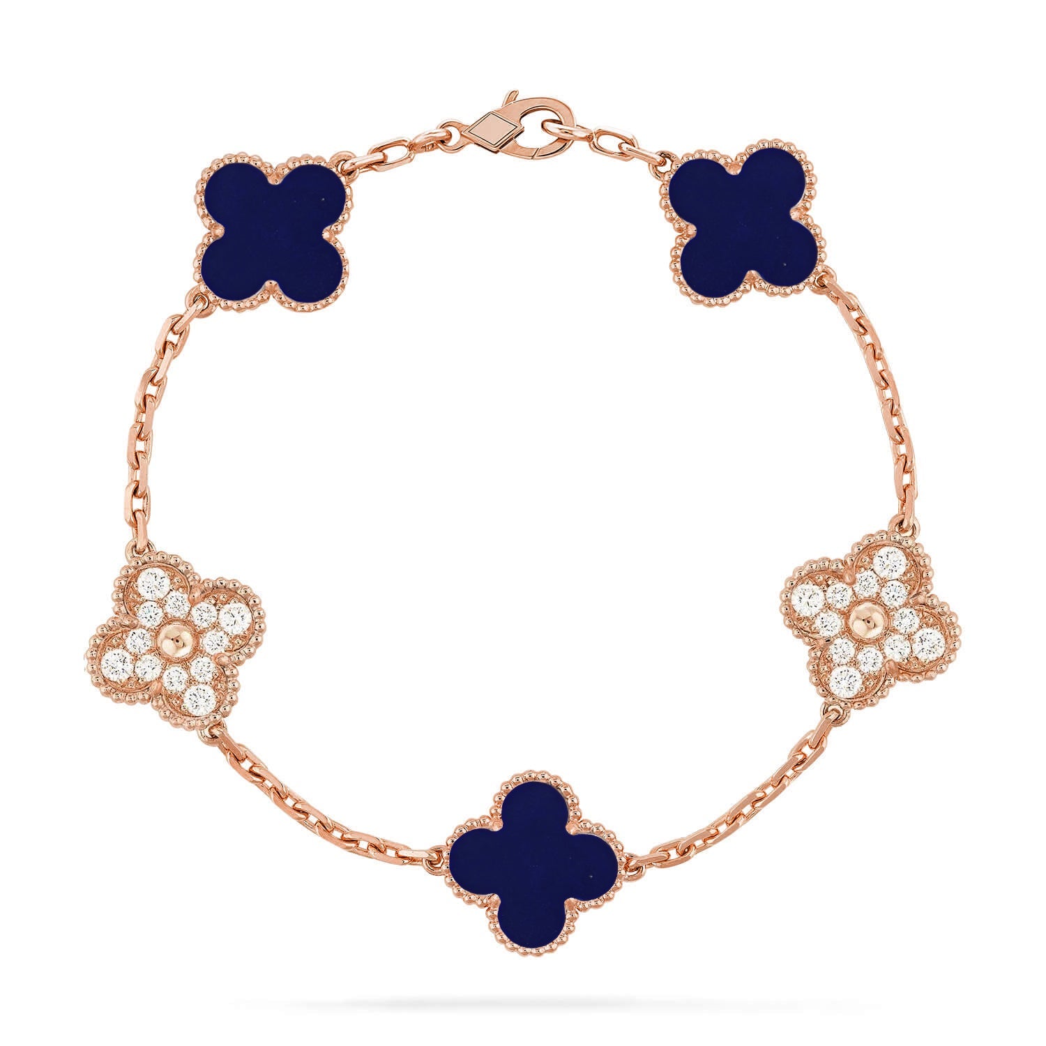 [Imperial]New CLOVER 5 MOTIF LAPIS LAZULI BRACELET COLLECTION