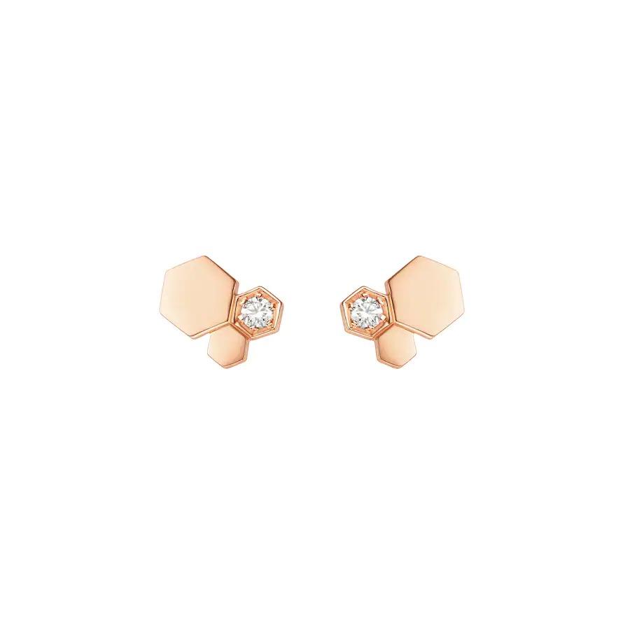 ¡®Imperial¡¯BEE LOVE PINK GOLD DIAMOND EARRINGS