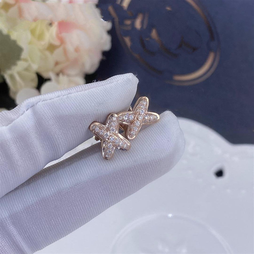 ¡®Imperial¡¯JEUX DE PINK GOLD DIAMOND EARRINGS