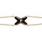 ¡®Imperial¡¯JEUX BRACELET ONYX PINK GOLD 1 DIAMOND