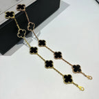 ¡®Imperial¡¯CLOVER  5 MOTIFS BLACK ONYX BRACELET
