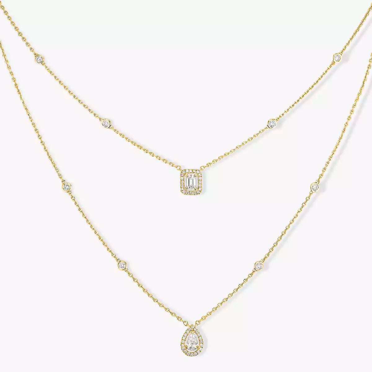 [Imperial] Diamond Necklace My Twin 2 Rows