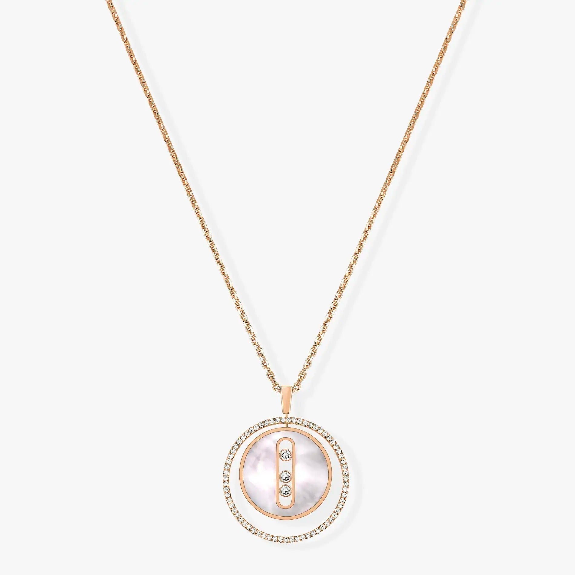 [Imperial]  MOVE MM NACRE BLANCHE DIAMOND NECKLACE