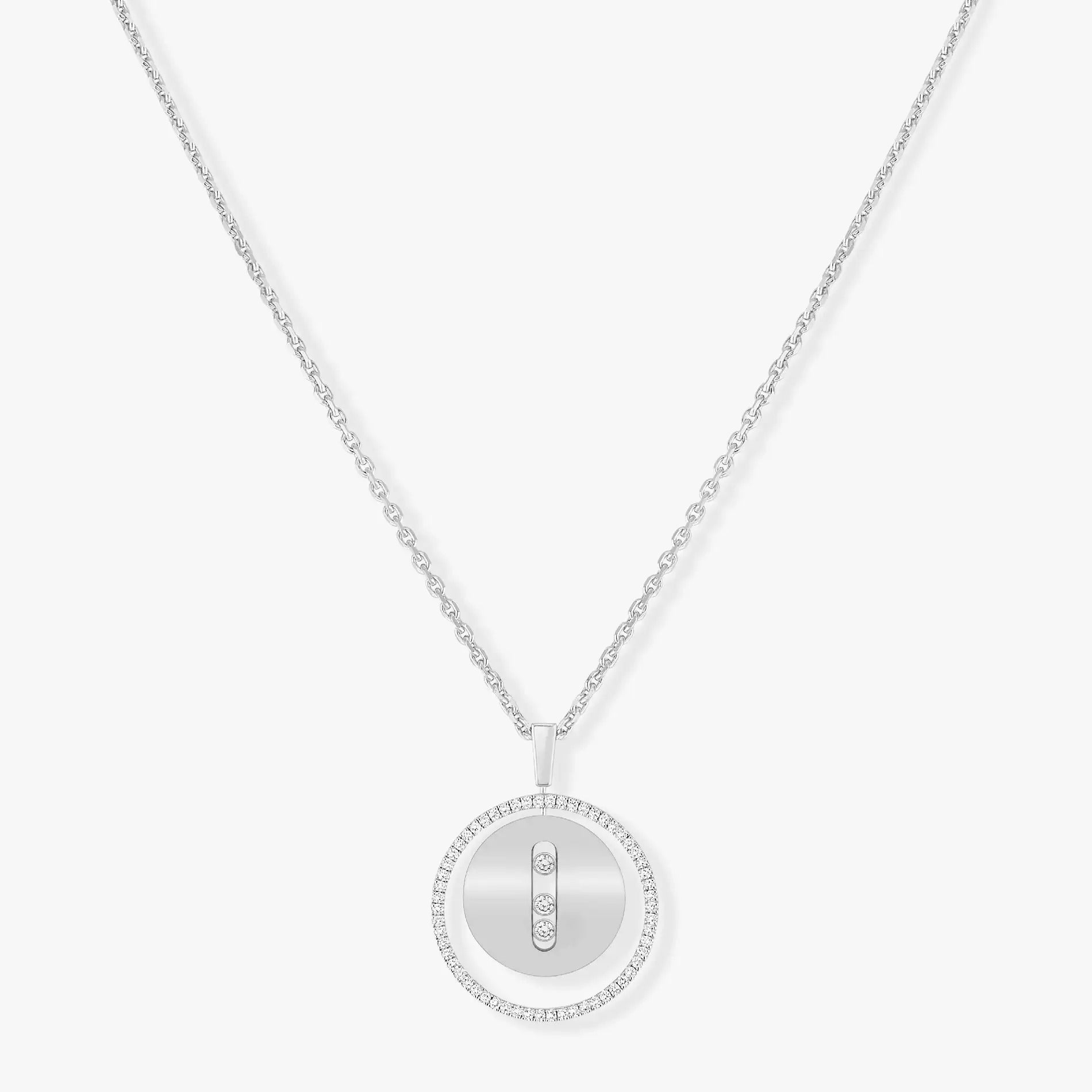 [Imperial]  MOVE MM SILVER DIAMOND NECKLACE