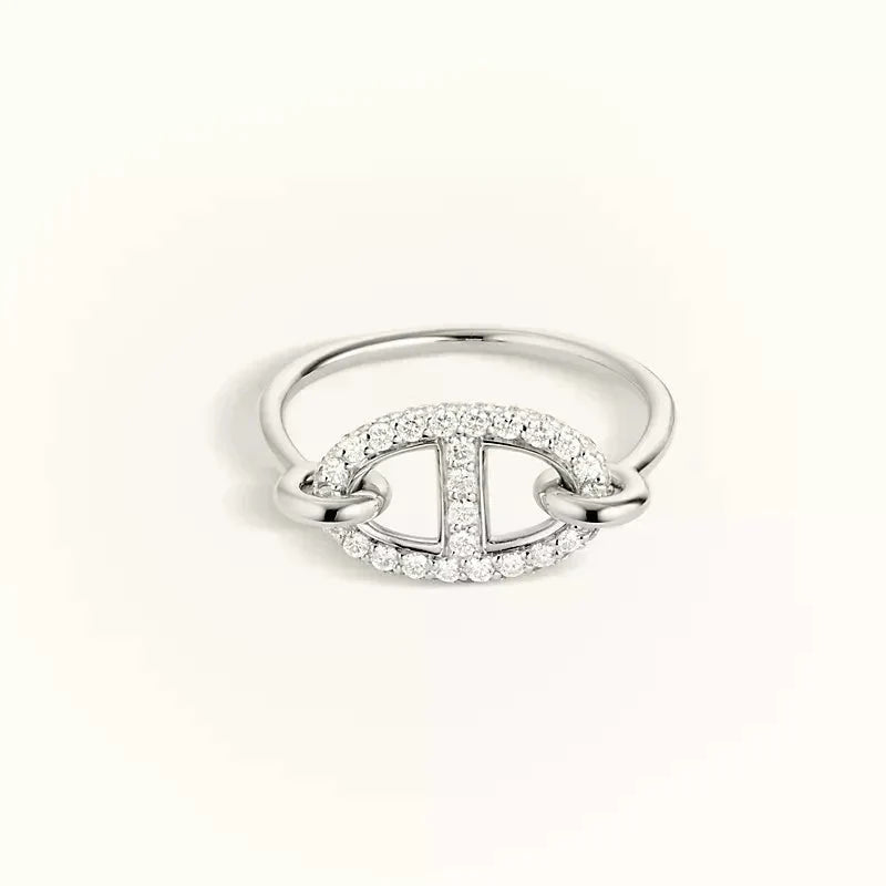 ¡®Imperial¡¯RONDE SMALL SILVER DIAMOND RING