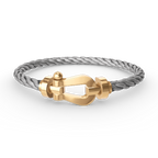 ¡®Imperial¡¯BRAZALETE SIN DIAMANTE EN FORMA DE HERRADURA GRANDE FORCE ORO