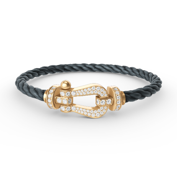 ¡®Imperial¡¯FORCE LARGE HORSESHOE FULL DIAMOND BRACELET GOLD