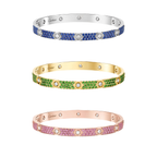 [Imperial] 2026 PAVE GEMSTONE LOVE BRACELET 6.1MM 10 DIAMONDS