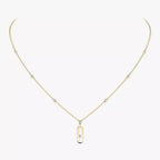 [Imperial]  Move Uno Gold Diamond Long Necklace