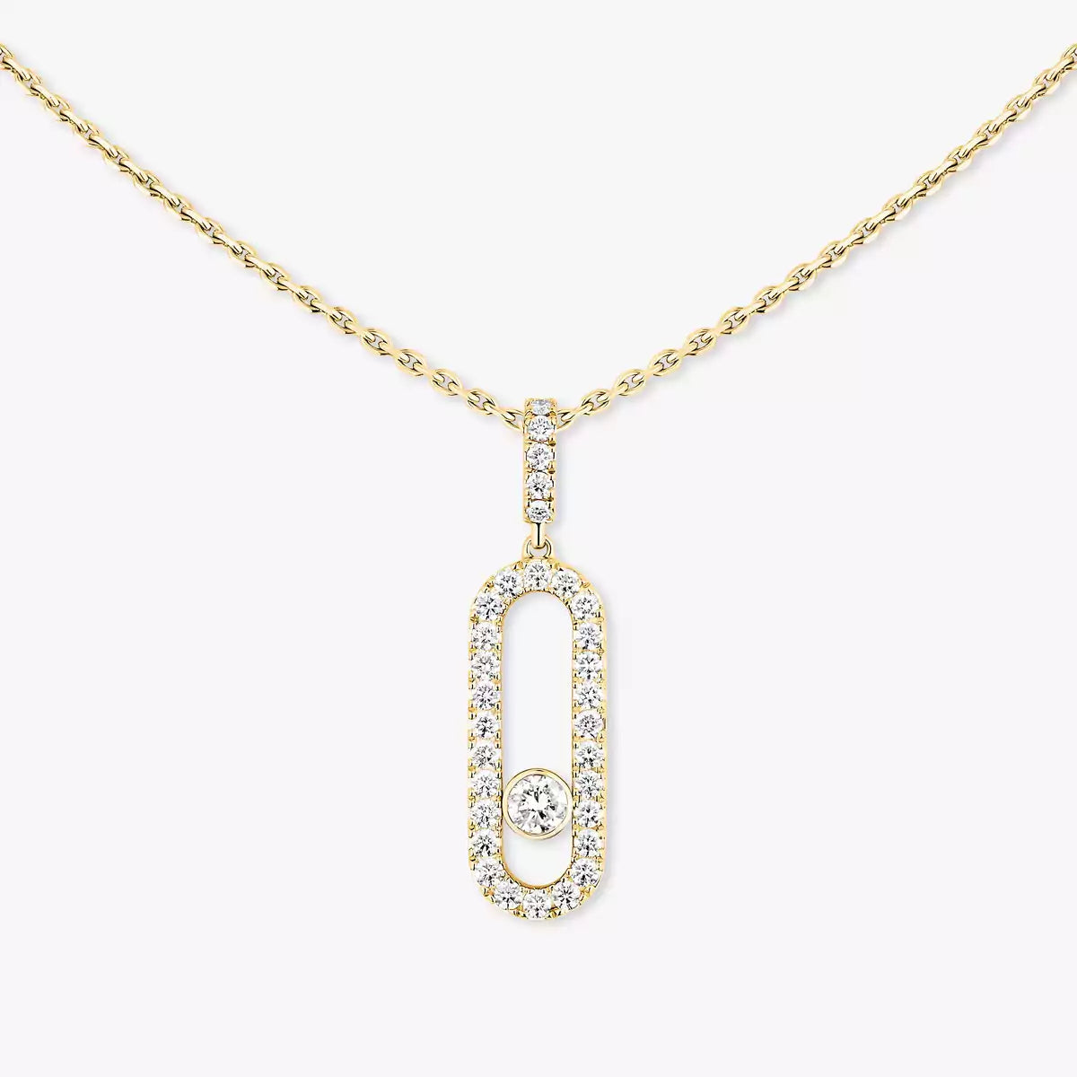 [Imperial] Move Uno Diamond Necklace in Rose Gold