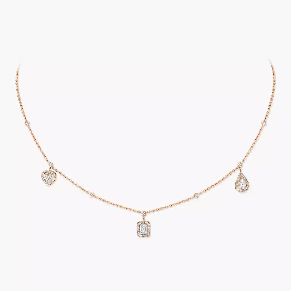 [Imperial] My Twin Diamond Necklace in Silver