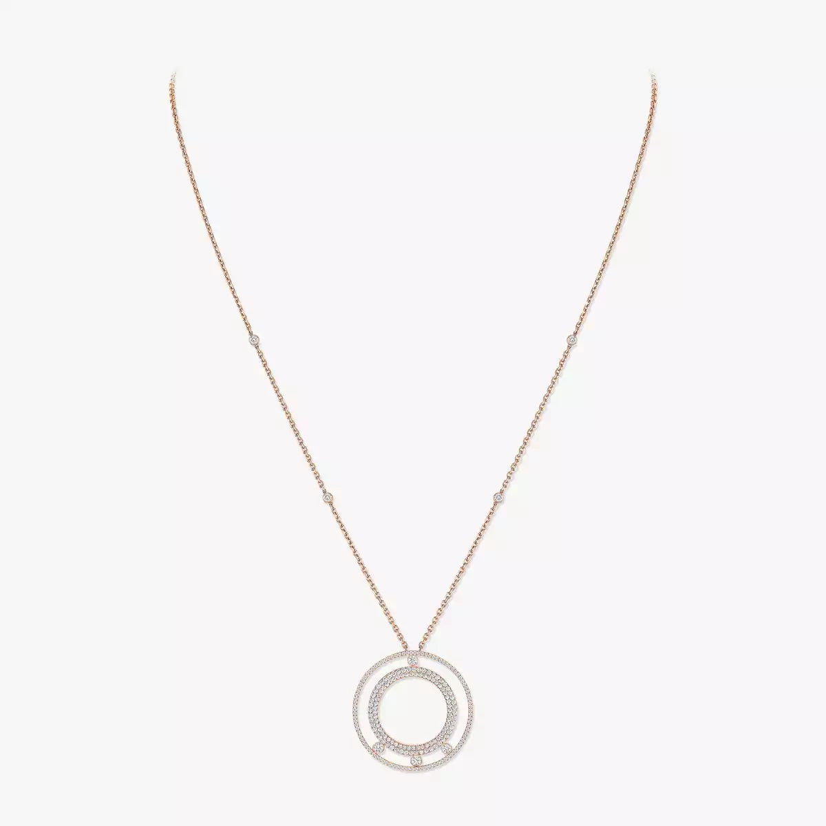 [Imperial] Move Romane Long Pave_-Set Diamond Necklace